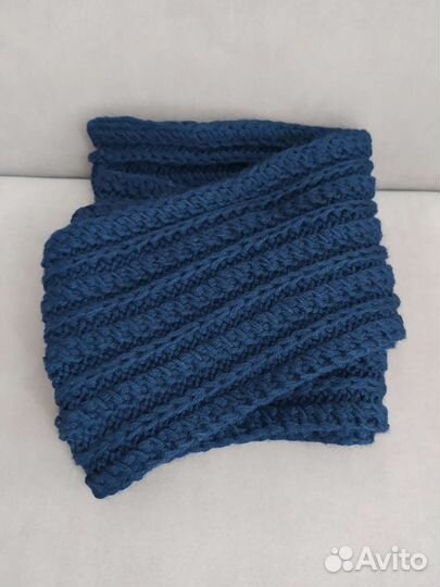 Шарф ручной вязки шерсть