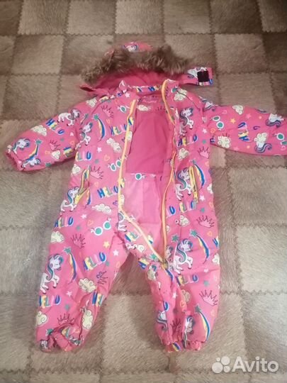 Зимний комбинезон для девочки 110 см