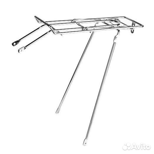 Багажник для велосипеда классический, хром, 28