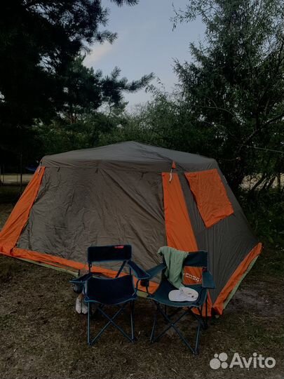 Палатка автоматическая стулья матрас стол