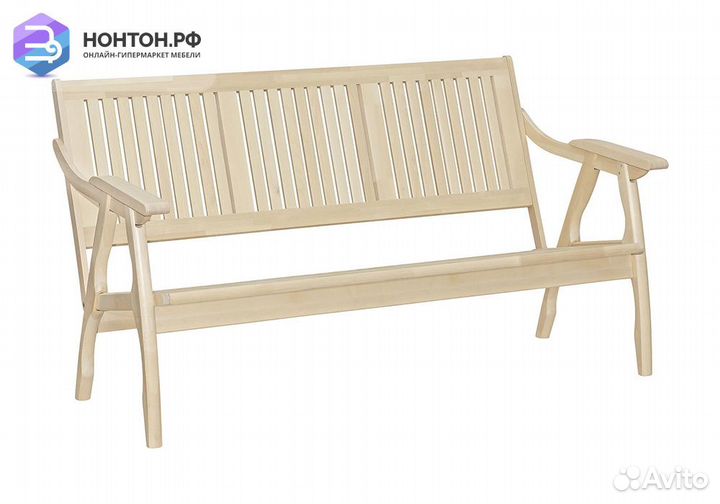 Диван-скамья Массив с решеткой