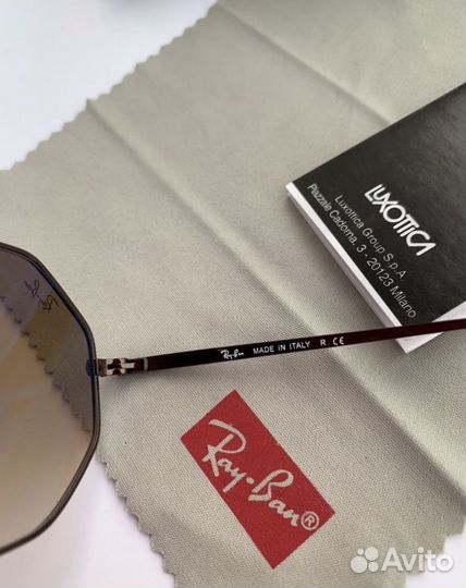 Очки ray ban octagon коричневые