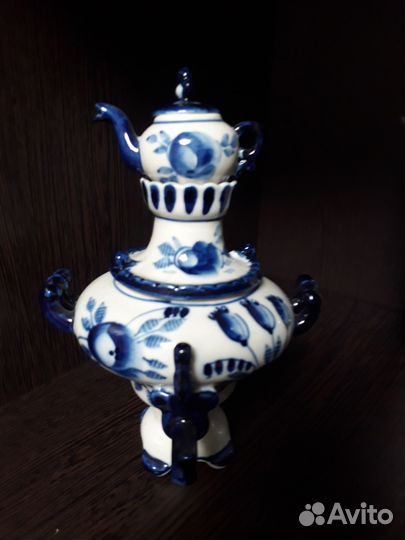 Самовар декоративный Гжель
