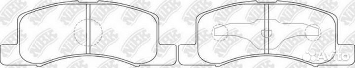 Колодки торм., прдн., К-Т, /4605A592/ nibk PN3437