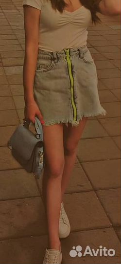 Юбка джинсовая