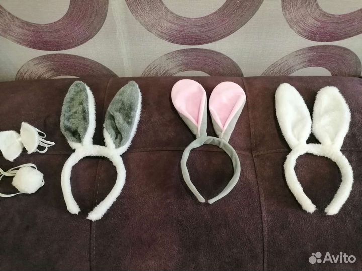 Ободки-ушки зайчик и Микки Маус