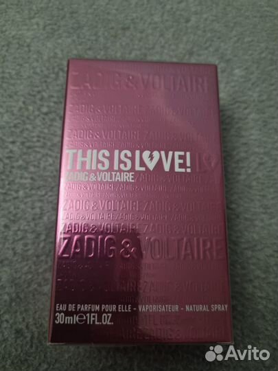 Парфюмерная вода оригинал zadig&voltaire