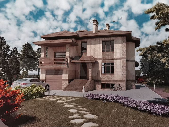 Коттедж 330 м² на участке 7 сот.