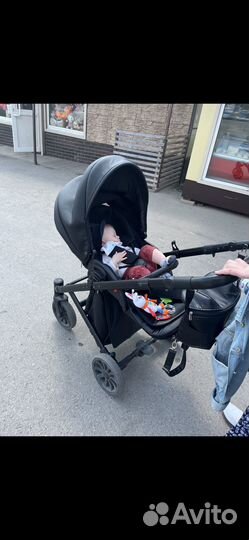 Коляска anex cross 3 в 1 черная