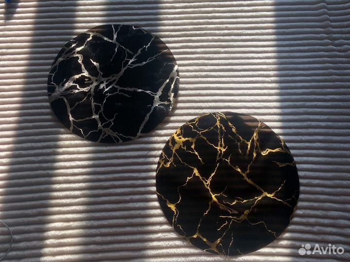 Салфетки на стол круглые силиконовые 38 см