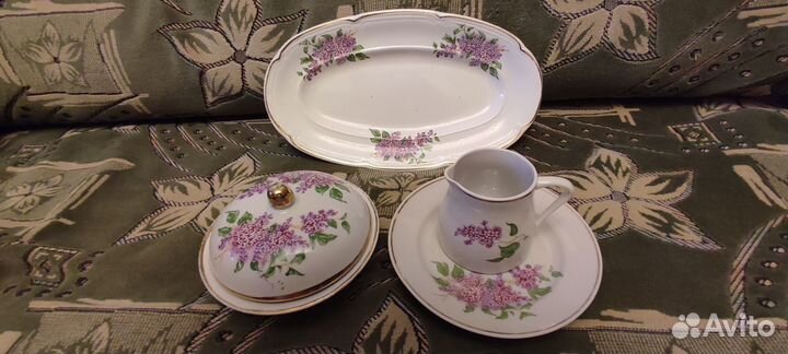Предметы сервиза Сирень