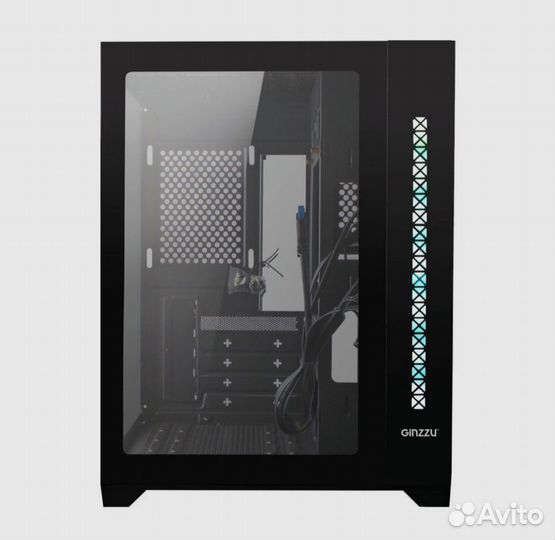 Корпус для пк Ginzzu v300 mATX закалённое стекло