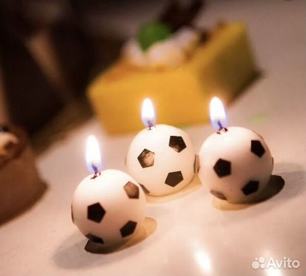 Свечи для торта vente футбольные мячи