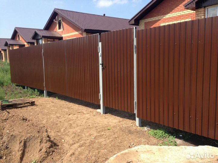 Забор под ключ за 2-3 дня. Замер бесплатно