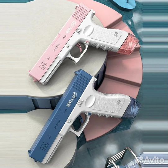 Водяной пистолет Glock бластер Розовый