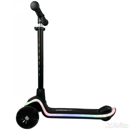 Самокат детский новый с неоновой подсветкой