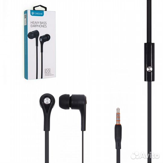 HandsFree (Гарнитура) Celebrat D3 чёрный