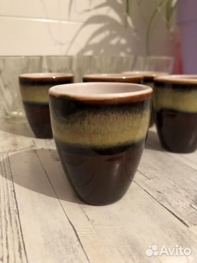 Глиняные рюмки (глазурь)