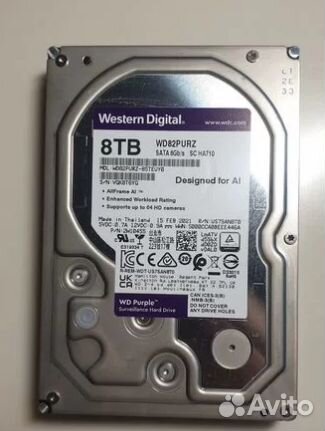 Жесткий диск 8TB HDD WD82purz