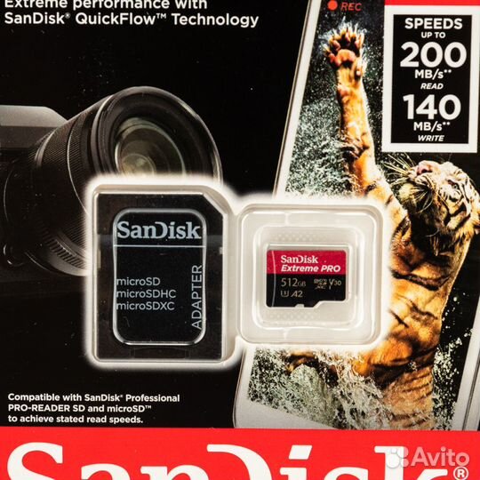 Карта памяти Sandisk microsdxc 512Gb новая