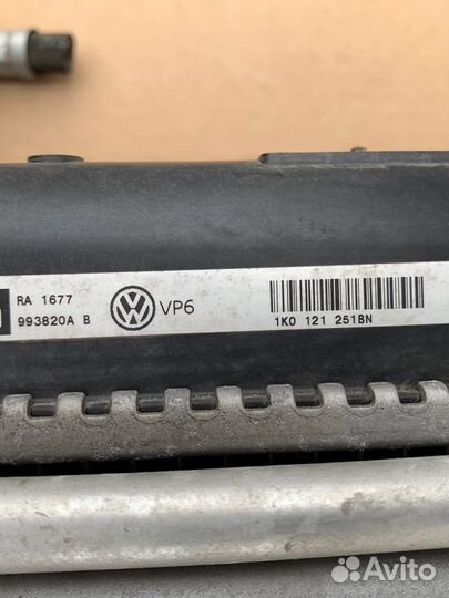 Кассета радиаторов VW Golf6 1, 4; 2,0