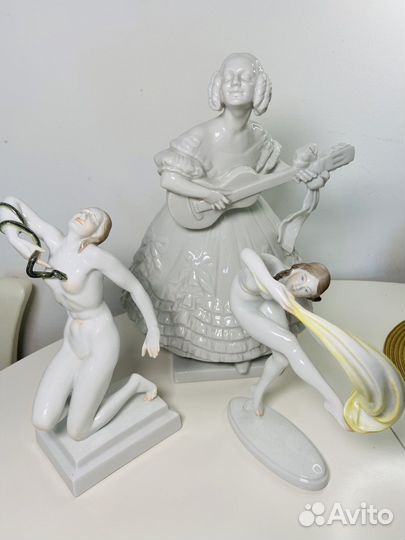 Фарфоровая статуэтка Девушка Херенд (Herend)