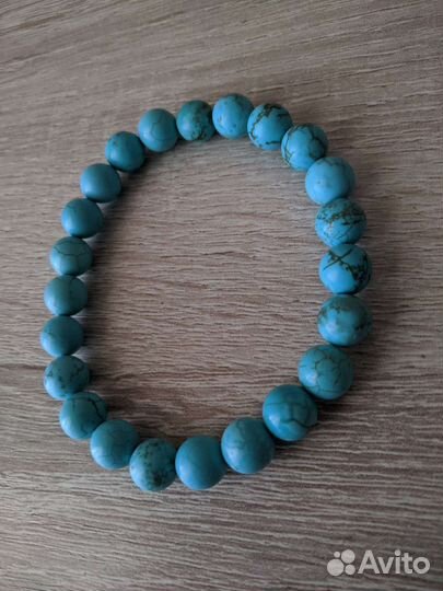 Бирюза, браслет из натуральной бирюзы, Индия