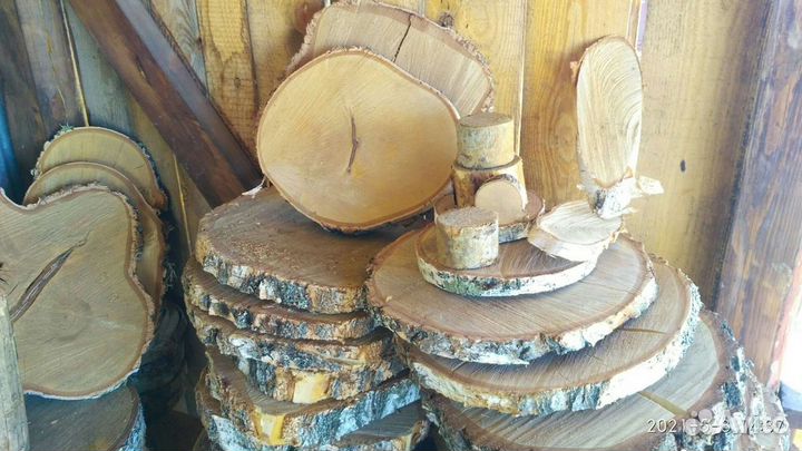 Спилы из дерева. Каждый 6-й спил в подарок