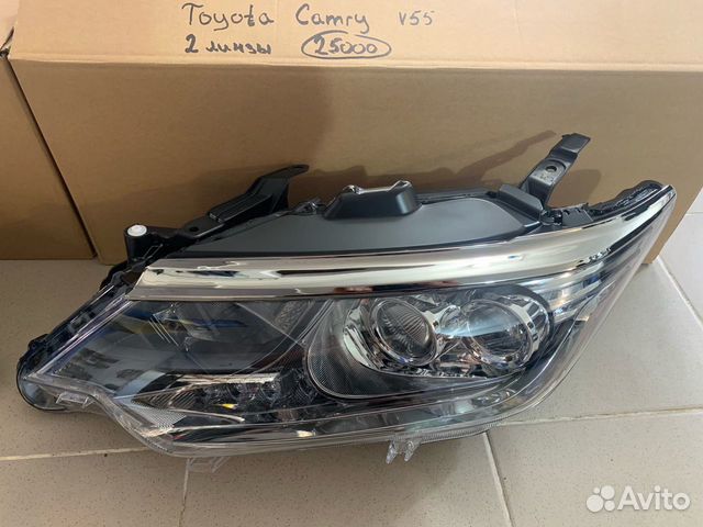 Левая фара Toyota Camry 55 эксклюзив 2 линзы