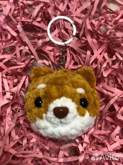 Брелок плюшевый сиба ину