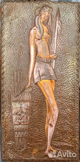 Картина медная чеканка СССР