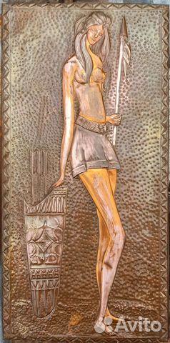 Картина медная чеканка СССР