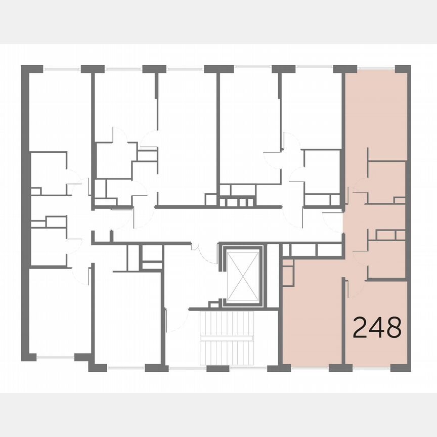 2-к. квартира, 56,9 м², 4/10 эт.