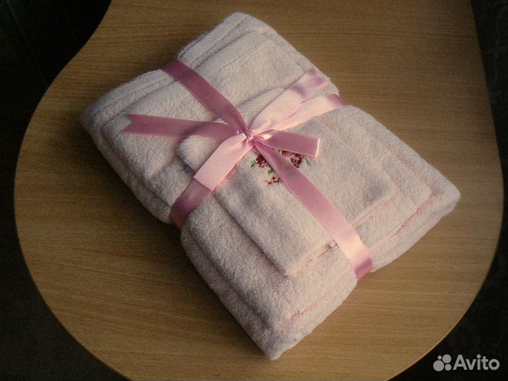 Полотенца махровые, комплект, хлопок