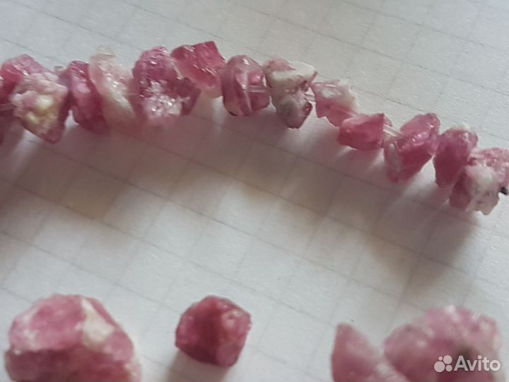 Родохрозит галтовка бусины
