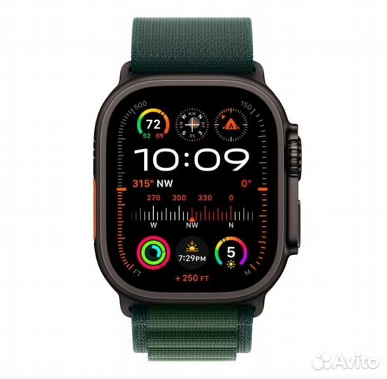 Watch ultra 2 (2024) Black Dark green alpine