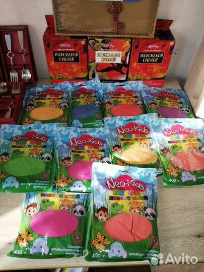 Кинетический песок. Смола эбокситная. Для детей