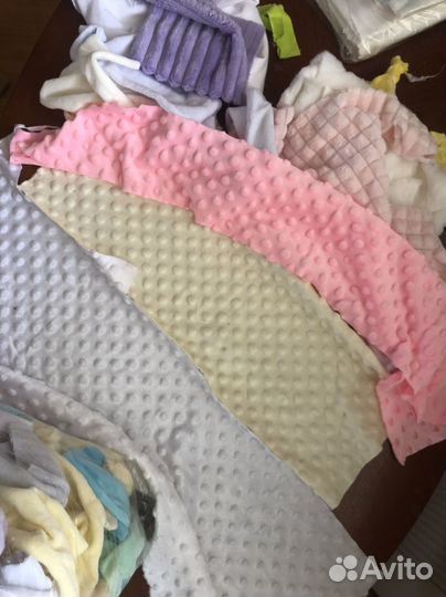 Ткань плюш минки