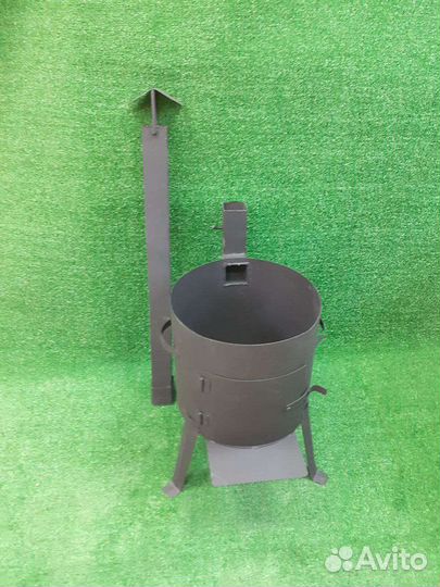 Печь с трубой под казан 8-10 литров