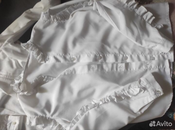 Школьные рубашки для девочек 140 146