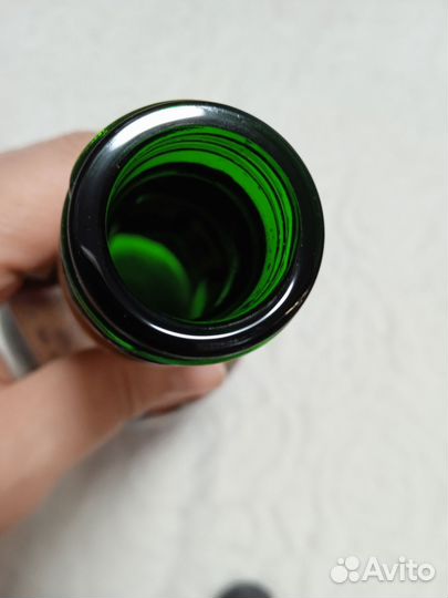 Бутылка стеклянная под хохлому