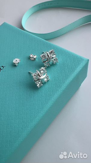 Tiffany серьги серебро