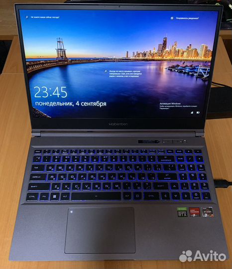 Ноутбук Maibenben x558 ryzen 7 5800 rtx 3060