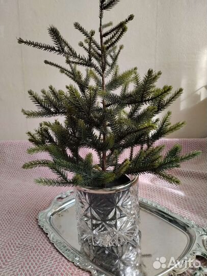 Стаканы хрустальные для подстаканников,Ваза лзхс