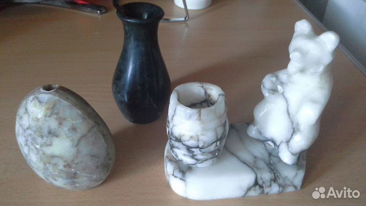 Подсвечник из натурального камня фигурки из камня