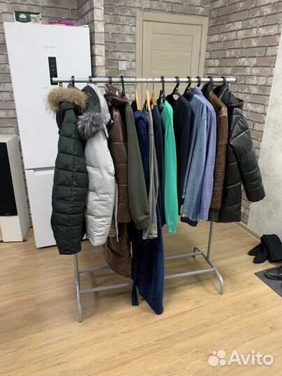 Усиленная Вешалка Штанга для Одежды стойка