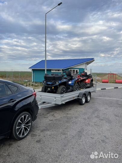 Прицеп легковой двухосный с тормозами (два квадра)