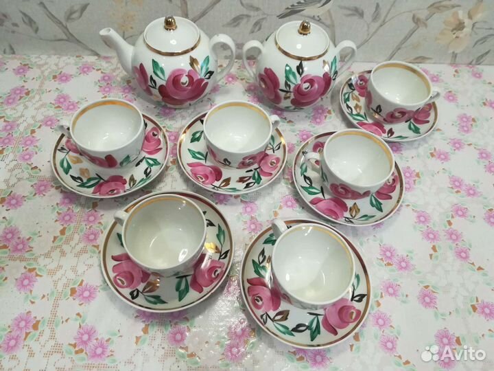 Чайный сервиз Песочное. 1974 г.в