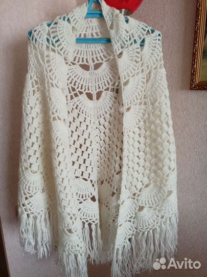 Платок шаль шерсть