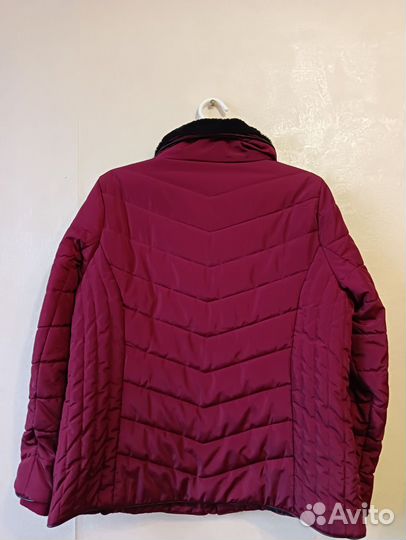 Бордовая куртка демисезонная 48-50 р
